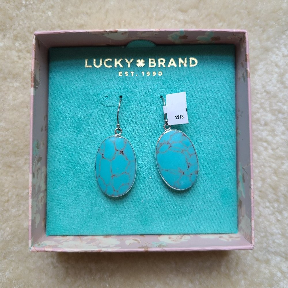 NWT Lucky Brand Turquoise Earrings